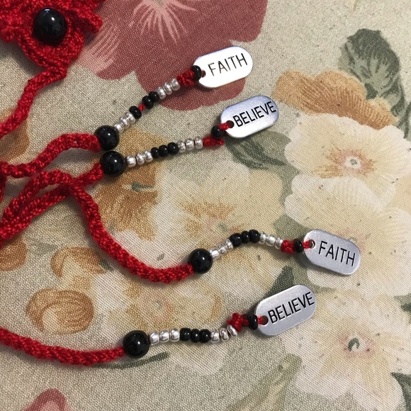 “Faith” Crochet Barefoot Sandals/Hand Accessory - Picture 3 of 4